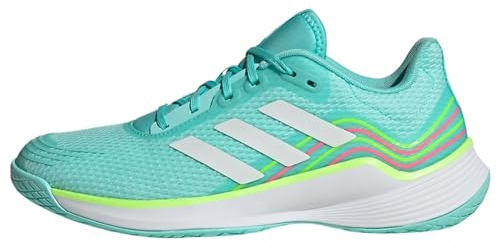 adidas Damen Novaflight Volleyball Shoes Schuhe, Flash Aqua/Cloud White/Lucid Lemon, 42 EU