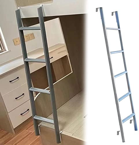 Bunk Bed Ladder Silver RV Bed Bunk Ladder, Heavy Duty Metal Frame 45/ 50/ 55/ 59 Height Hook-on Replacement Ladder, Aluminum Alloy Climb Ladder (Size : 150cm/59)