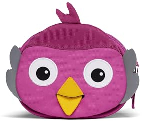 Affenzahn Lenkertasche mit Kletthalterung für Fahrrad, Tretroller und Laufrad Vogel - Lila
