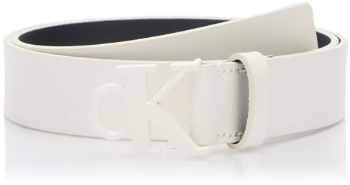Calvin Klein Fester Damengürtel, Weiß (Tofu), 80 cm