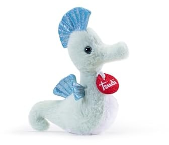 Trudi Grüne Seepferdchen Plüsch-Meeresgeschenke, Unterwassertiere und Strand | 8x17x16cm Größe XS | Sealife Depth | Modell 26570