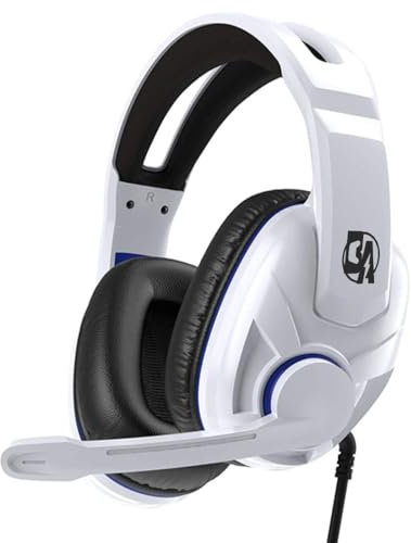 BOLT AXTION AirPlay Wired Gaming Headset - Compatible with PS4, PC, Xbox One, PS5, Noise-Canceling, Over-Ear Headphones with Mic, Lightweight, Durable, 3.5mm Jack