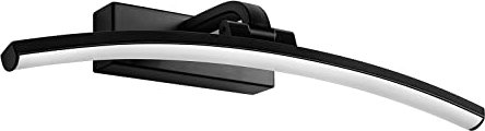 EMKE LED Spiegellampe Badezimmer Spiegelleuchte 40 cm, 180° Drehbar Spiegellampen Spiegel BadSpiegelschrank Beleuchtung 4000K, Badlampe Spiegelbeleuchtung Badspiegelleuchten Schwarz