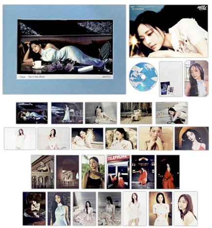 TZUYU of TWICE - 1st Mini Album [abouTZU] (Heaven Ver.) Package Box + Photocard + CD-R + Folded Poster + Photo Set + Lyrics Paper + 5 Extra Photocards