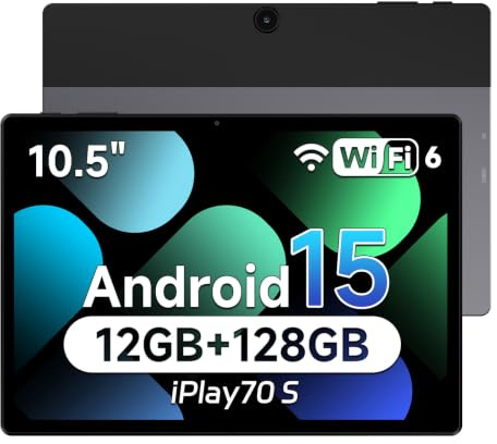 ALLDOCUBE iPlay70 S Tablet 10,5 Pollici, Android 15, 128GB ROM, Schermo 2K