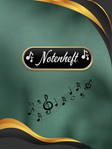 Notenheft Trompete DIN A4 Notenbuch Posaune Musikunterricht Waldhorn Notenlinienheft Große Lineatur Blasinstrumente Anfänger Kornett Querflöte ... Notensysteme Bariton Musiker Fagotte 01A06