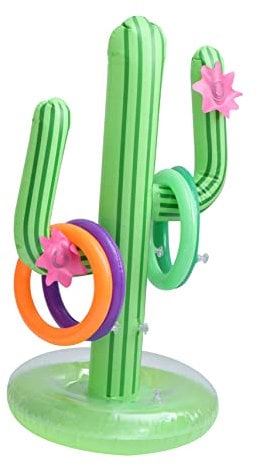 Kisangel 1set Cactus Gonfiabile PVC Decorazione Simulata per Feste e Piscine di Cactus Verde per Atmosfera Festiva e Divertente