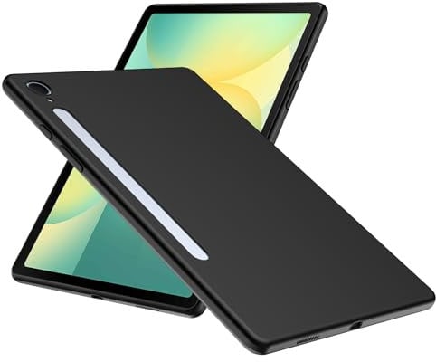 WFTE Case Compatible with Samsung Galaxy Tab S10 FE,Tab S9 FE 10.9 Case Soft TPU Ultra-Slim Stylish Protective Cover for Samsung Tab S10 FE Tablet Case[Drop Protection, Non-slip] - Matte Black