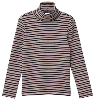 s.Oliver Geripptes Rollkragen-Longsleeve mit Glitzergarn