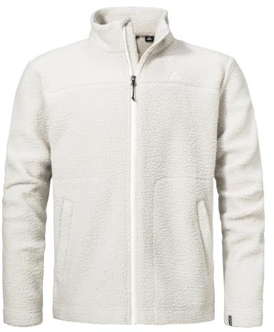 Schöffel Herren CIRC Fleece Jk Style Purga MNS, kreislauffähige Fleecejacke aus kuscheligem Sherpa Fleece, wärmende, schnell trocknende Outdoor Jacke mit fast 100 % Recyclingfähigkeit