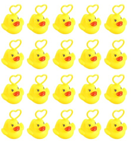 Enten Angelspiel, Enten Badewannen Spielzeug 20 Stück, Angelspiel Wettbewerb Aktivität Für Babys Mädchen Sensorik Entwicklung, Stabiler Spielbegleiter, Lebendiges, Auffälliges Design