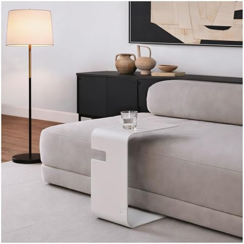 tuning-art Hamburg Beistelltisch Metall | hochwertig pulverbeschichtet | Couchtisch Wohnzimmertisch Laptoptisch Sofatablett | Innen und Außen einsetzbar