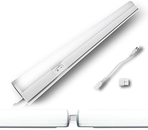 LED Rundkopf Unterbaulampe Ecklampe Lichtleiste Spiegelampe Küchenlampe Schranklampe 15 Watt 91cm Neutral Weiß nicht Schwenkbar Lichtband möglich
