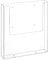 DIN A4 Wandprospekthalter mit Bohrlöchern/Prospekthalter/Flyerhalter/Wandmontage/Transparent - Zeigis®