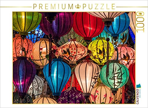 CALVENDO Puzzle Lampions, Hoi An, Vietnam 1000 Teile Puzzle quer | Lege-Größe cm Foto-Puzzle für glückliche Stunden