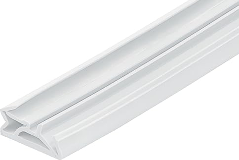 Gedotec - Guarnizione per porta di casa, 12 mm, in silicone, bianco, SV 112, Guarnizione con larghezza di scanalatura 4-5 mm, TPE, elastomero termoplastico, made in Germany,