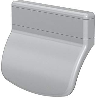 CC-Shopping Balcony Door Handle 911 Inches Rounded Design for Outdoor Use Includes 2 Mounting Screws 70 x 55 x 20 mm Silver