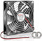 Wathai 120mm x 25mm 12V 2Pin Dual Ball DC Brushless Cooling Fan for Computer Case Cooler