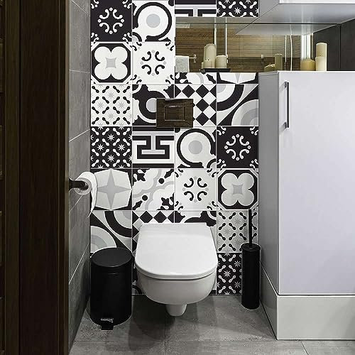 RE-COVERTILES - Adesivi per Piastrelle Bagno e Cucina 10 Pz 20x20 cm - PS00159 Decorazione murale in PVC impermeabile mattonelle mosaico stile cementine Azulejos
