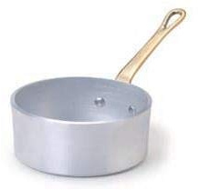 Baldassarre Agnelli CASSERUOLINO Basso Alluminio FASA CM 10 H4,5 1 Manico in ATTONE Linea A SERVIRE