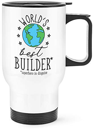 World's Best Baumeister Reise Becher Tasse mit Griff