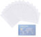 JZZJ 100 Pezzi Plastica Porta Badge Carta di Credito Biglietto da Visita Verticale Protettore ID Glassato con Maniche