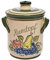 Steinzeug-Schmitt Rumtopf Serie Flora Deutsche Qualität (Inhalt 3 Ltr. - Obstmotiv)