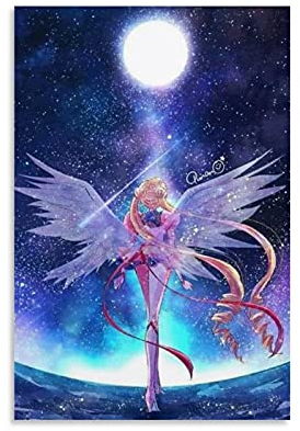 BAOMIHUA Anime Luna Sailor Moon Frases, Poster auf Leinwand, Wandkunst, Kunstdruck, modernes Familienschlafzimmerdekor, 30 x 45 cm