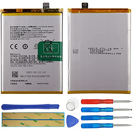 Duotipa Ersatzakku Batterie BLP781 Kompatibel mit Oppo A52 A52 BLP781 Smartphone Akku mit Werkzeugen