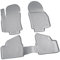 Recambo 3D Gummi Fußmatten kompatibel für OPEL Astra H | BJ 2004-2014 | Auto Gummimatten | Passgenau | mit Rand | grau