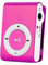 Calager Lecteur numérique MP3 Lavalier Design TF fente carte ultra mince sport USB walkman lecteur MP3 pour étudiant Rose