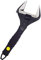 MACHSWON Adjustable Wrench 10 (265mm), Extra Wide Jaw, 0-50mm, Steel, Black