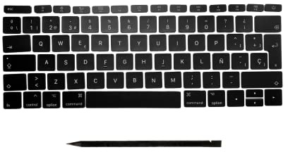 Botones de repuesto para MacBook Pro 13 (2016-2017) A1708 ES-Layout QWERTY ISO Español