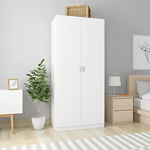 Keketa Homgoday Kleiderschrank Weiß 90x52x200 cm Holzwerkstoff Model800630