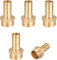 BigCheer 5 piezas latón espiga tubo adaptador 10 mm pasador x tubo exterior G3/8
