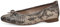 Jana Damen Ballerinas mit Schleife Vegan, Beige (Taupe Snake), 38 EU