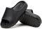 Rumkok Chaussons Femme été, Pantoufles Homme, Claquette Femme Confortable, Tongs De Plage Et Claquettes De Piscine, Noir, 39 EU