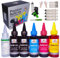 GOODTINTAS Nachfüllset für Tintenpatronen Canon PG-545 oder 545XL, CL-546 oder 546XL, PG-512, PG-510, CL511, CL-513, inkl. Zubehör + 50 ml Reinigerköpfe