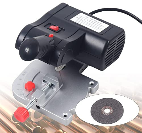 Mini Cut Off Machine 1/2 Cut Depth 4500rpm - Portable Table Saw Woodworking Bench Saw Portable Benchtop Table Saw Woodworking Cutting Polishing Carving Machine Cutting Machine with Countertop