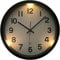 eYotto Lumineux Horloge Murale Night Light Wall Clock, 12 Inch Glow in The Dark Silent Wall Clocks Battery Operated Battery Operated Decor for Bedroom Kitchen Living Room Bathroom Gift