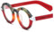 EYPKPL Acetat-Brillenfassungen, Bunte runde Brillenfassungen, ergonomisches Design, Brillenfassungen, lässige Mode, Brillen für den täglichen Gebrauch