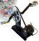 Pedalgenerator 300 W Fußbetriebener Stromgenerator Handkurbel, Bereitstellung einer DC 12 V-Schnittstelle, Autoladegerät 5 V Ausgang, 35 x 18 x 34 cm,Heavywheelstyle