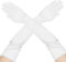 veyaltedl Weiße Handschuhe Damen, Lange Satin Handschuhe, Weiß, One Size, Nylon, Damen, Erwachsene Frauen, Handschuhe, Apparel/Gloves