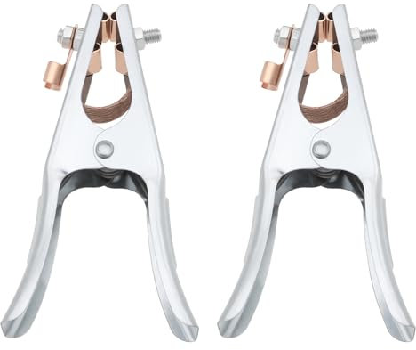 EMSea 2Pcs 200A Welding Machine Earth Clamp Electroplated Copper Welding Ground Clamp for Electric Welding Machine Cutting Machine 170x90mm