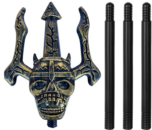 Hatstar Dämonen Teufels Dreizack | Teufel Gabel Stab | Halloween Kostüm Zubehör | Accessoire für Karneval Fasching | Requisite für Damen, Herren & Kinder