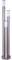 GLOBO LED Stehleuchte Außen groß Wegeleuchten Außen Edelstahl Gartenleuchte 170 cm, 3 silberne Säulen,3x 11W 3x 1055lm warmweiß,D 28 cm