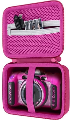 co2CREA Hart Reise Schutz Hülle Etui Tasche für VTech KidiZoom Duo FX Kinderkamera,Nur Tasche