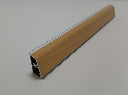 Generico Alzatina per Top Cucina in PVC, con la seguente Misura= 240 cm Compresa di 1 angolo interno, 1 angolo esterno, 1 tappo sx, 1 tappo dx. (diversi colori). (Faggio, cm 240)