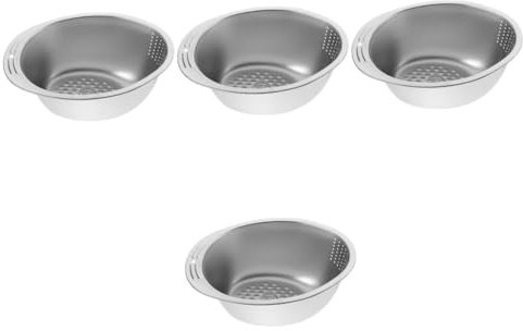 MAGICLULU 4 Piezas De Acero Inoxidable Colador Para Fregadero Lavaplatos Escurridor De Frutas Escurridor De Platos De Cocina De Platos Sobre El Fregadero