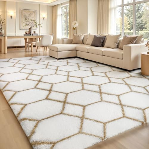 Sour Lemon Hochflor Teppich Grau Carpet Wohnzimmer 200x300 Waschbar Anti-Rutsch Extra Große Teppiche Schlafzimmer Flauschige Moderne Teppiche Matte Teppichen für Schlafzimmer Kinderzimmer